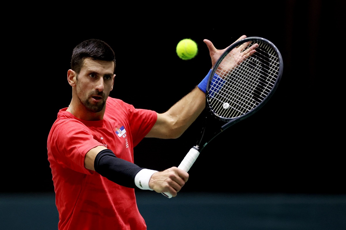 Djokovic Alle Davis Cup Finals Le Foto Del Primo Allenamento A Malaga