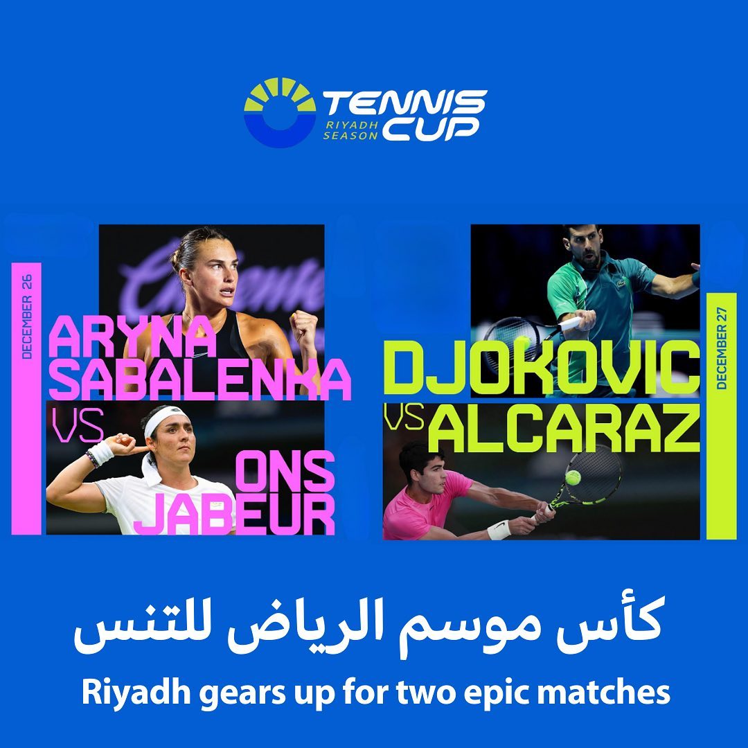 Riyadh Season Tennis Cupc'è SabalenkaJabeur alle 18 in tv