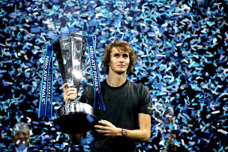 Alexander Zverev il giorno della sua affermazione più prestigiosa quella alle Atp Finals 2018