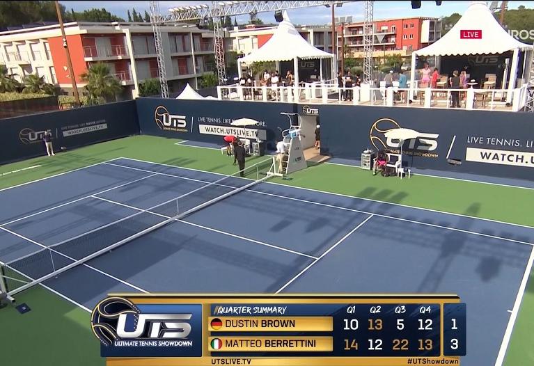 Matteo Berrettini contro Dustin Brown nell'UTS il punteggio finale