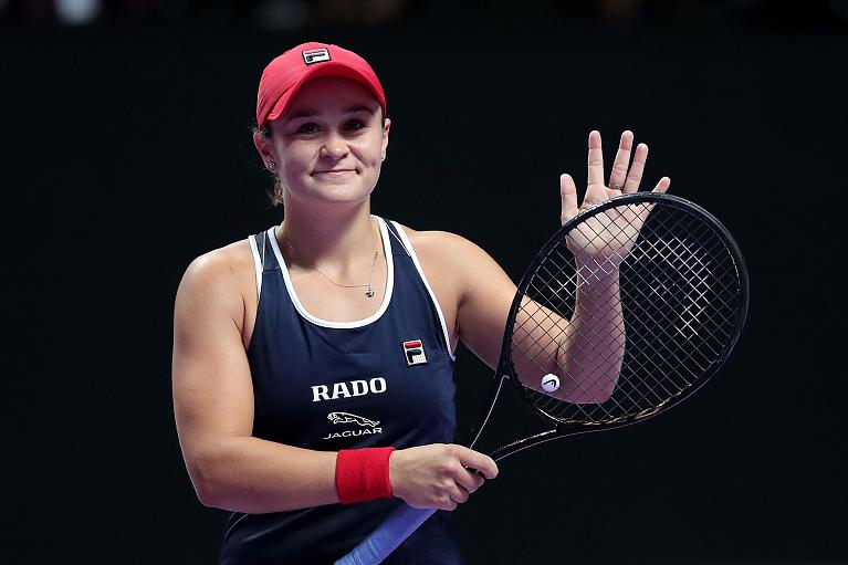 Ashleigh Barty sorridente semifinale shenzhen wta finals