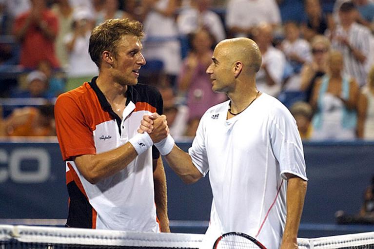 Andre Agassi e Andrea Stoppini