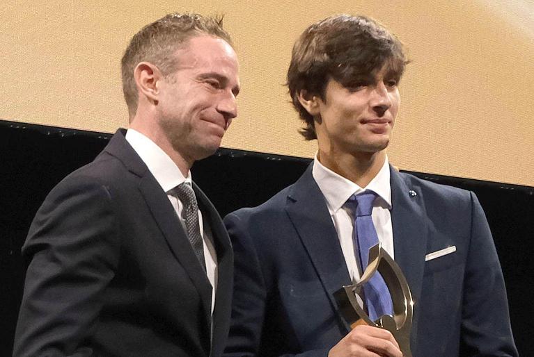 Filippo Volandri con Lorenzo Musetti