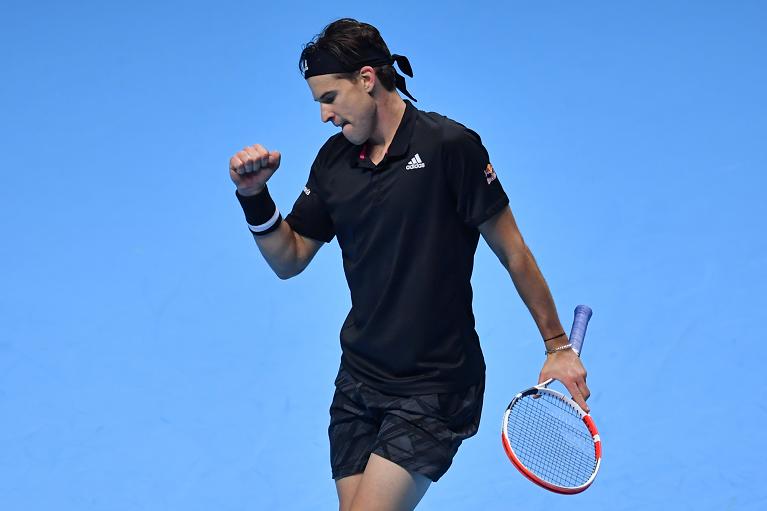 L'esultanza di Dominic Thiem (foto Getty Images)