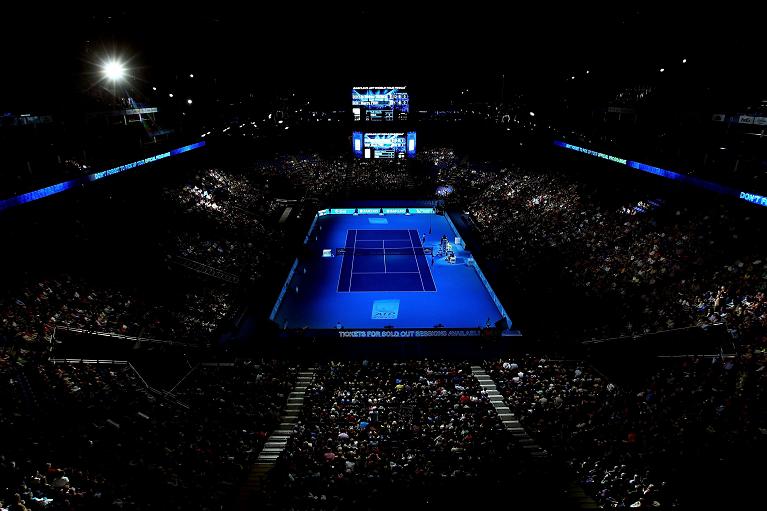 La O2 Arena di Londra durante le Atp Finals epilogo dell'Atp Tour