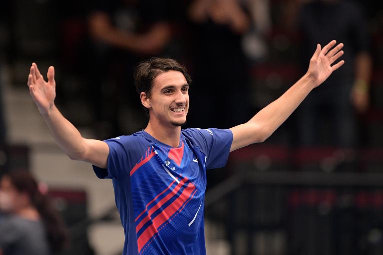 Lorenzo Sonego a Vienna ha appena Battuto il n.1 del mondo Djokovic(foto Getty Images)