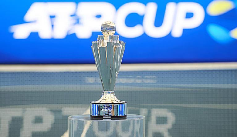 Il trofeo dell'ATP Cup