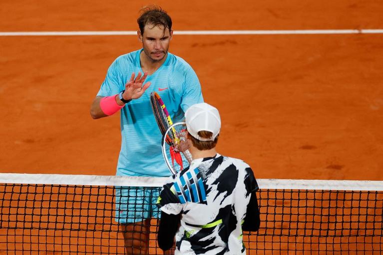 Nadal e Sinner al Roland Garros 2020 (foto Getty Images)