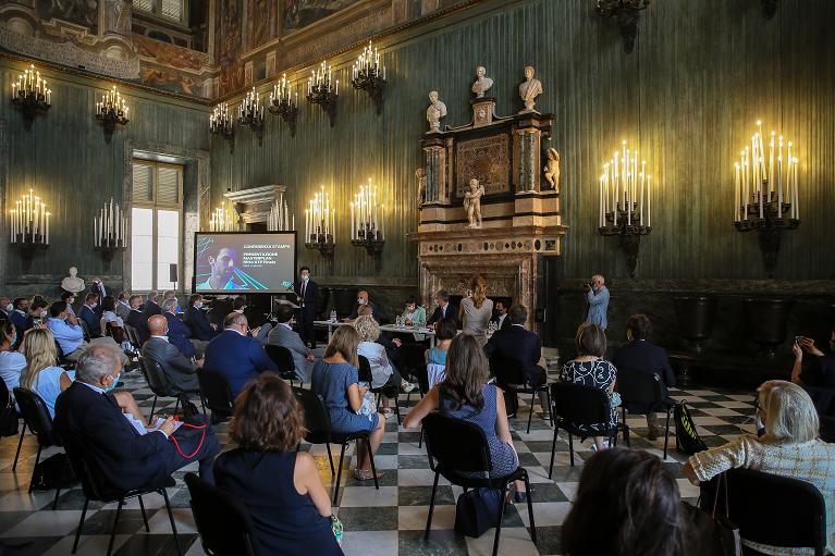 La conferenza stampa di presentazione del MasterPlan delle Nitto ATP Finals si è tenuta presso il Salone delle Guardia Svizzere di Palazzo Reale a Torino