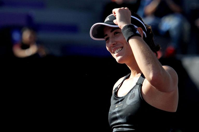 Garbine Muguruza esulta felice (foto Getty Images)