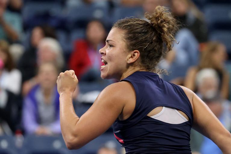 Tutta la grinta di Jasmine Paolini (foto Getty Images)