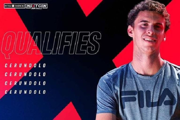 Per il non ancora 20enne Juan Manuel Cerundolo è il debutto nelle Next Gen ATP Finals