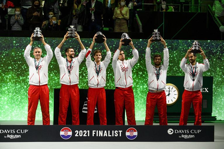 La squadra croata finalista nel 2021 a Madrid, battuta solo dalla Russia di Medvedev e Rublev