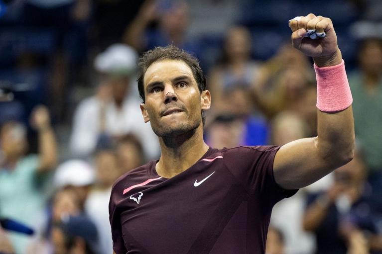 Rafael Nadal esulta (foto Getty Images)