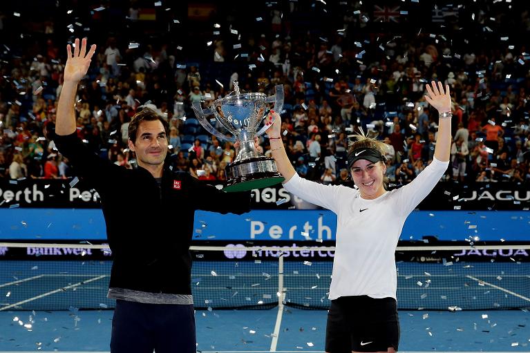 La Svizzera di Roger Federer e Belinda Bencic ha conquistato l'ultima edizione della Hopman Cup, nel 2019 (Foto Getty Images)