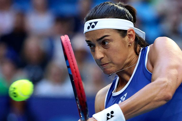 Caroline Garcia in azione a Perth (Foto Getty Images)