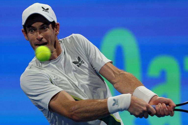 Il rovescio di Andy Murray (foto Getty Images)