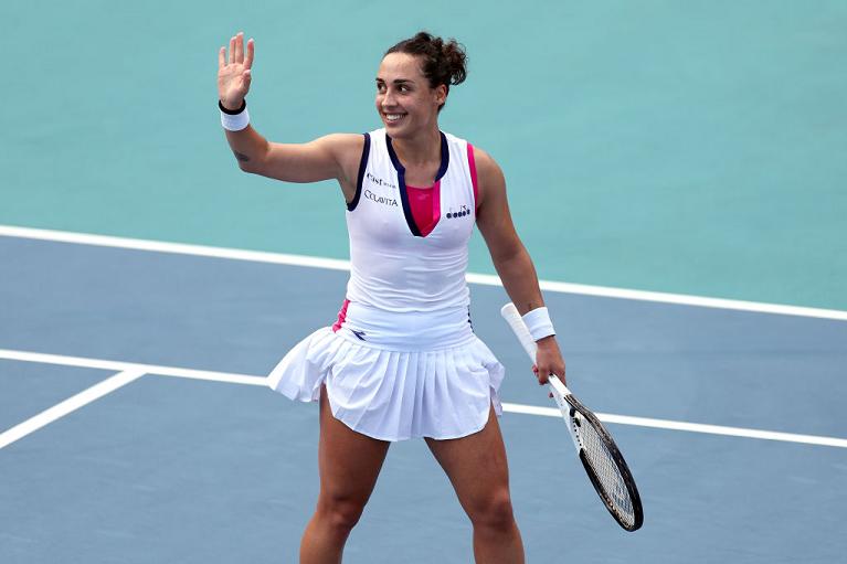 La gioia di Martina Trevisan (foto Getty Images)