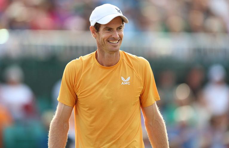 Il sorriso di Andy Murray al Challenger di Nottingham (Getty Images)