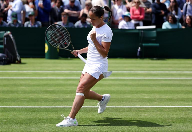 Elisabetta Cocciaretto esulta (foto Getty Images)