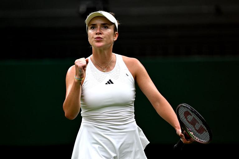 Elina Svitolina festeggia la sua prima semifinale a Wimbledon