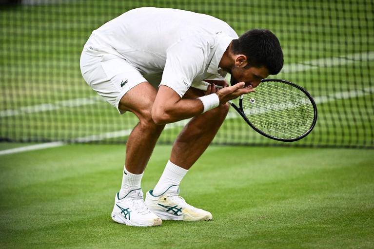 Novak Djokovic a Wimbledon (Getty Images)