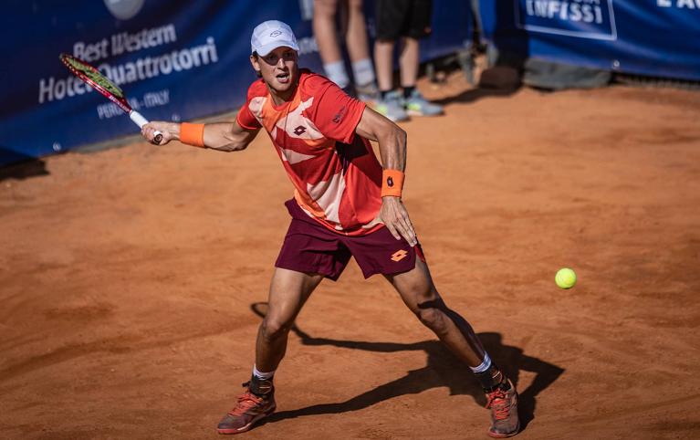 Luciano Darderi in azione (Foto Daniele Combi)