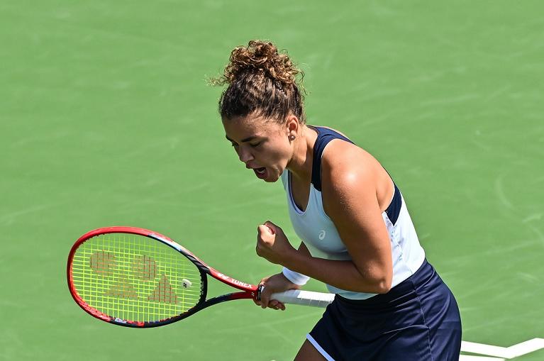 Tutta la grinta di Jasmine Paolini (foto Getty Images)