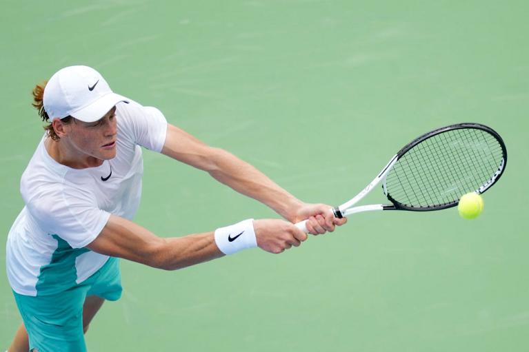 Jannik Sinner in azione a Cincinnati (Getty Images)
