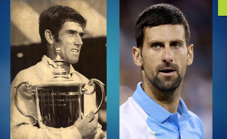 L’australiano Ken Rosewall con il trofeo degli Us Open conquistato nel 1970 a quasi 36 anni battendo in finale il connazionale Tony Roche. L’australiano nato a Sydney nel 1934 si era già imposto a New York nel 1956, prima di passare al professionismo. Djokovic ha compiuto 36 anni lo scorso 22 maggio (foto Archivio storico FITP)