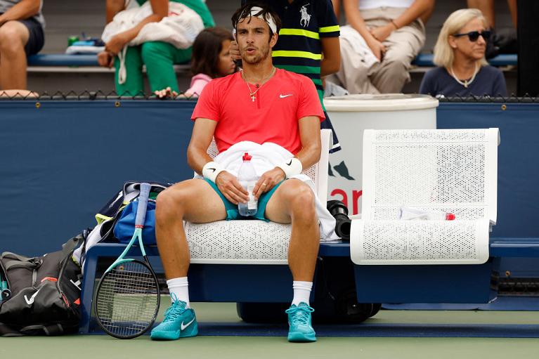 Lorenzo Musetti allo US Open 2023 (Getty Images)