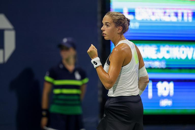 Lucia Bronzetti allo US Open (Foto USTA)