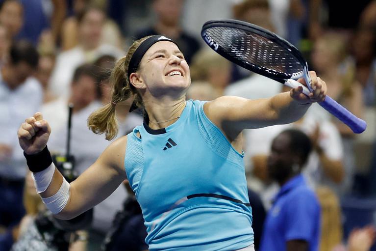 La gioia di Karolina Muchova (Getty Images)