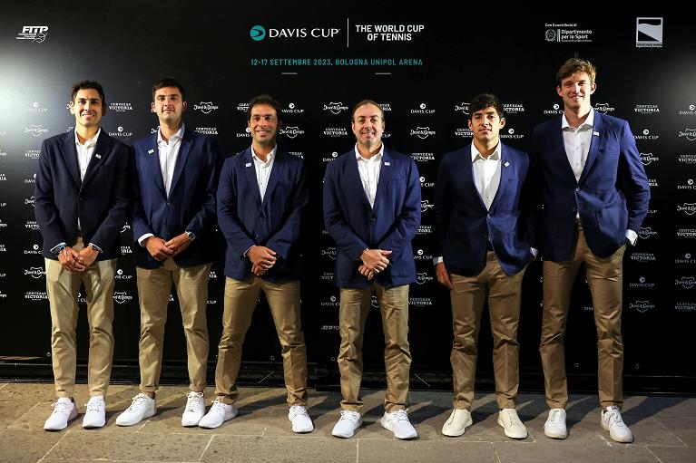 Davis Cup 2023: il team Cile (foto Sposito)