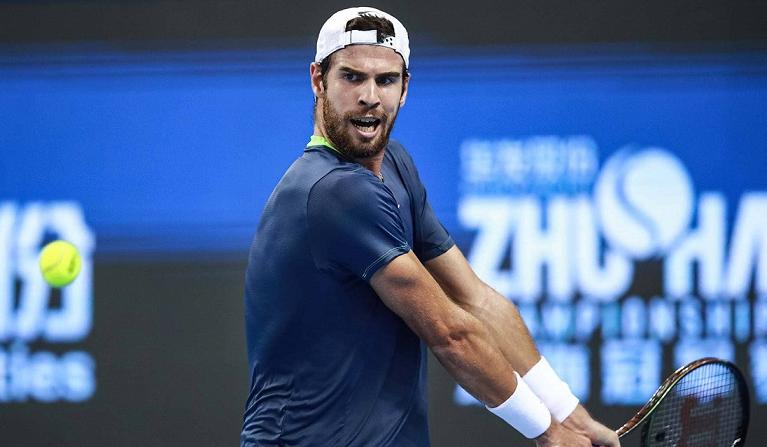 Karen Khachanov in azione (foto ATPtour website)