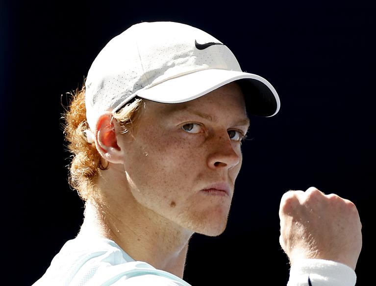 L'esultanza di Jannik Sinner allo US Open (Getty Images)