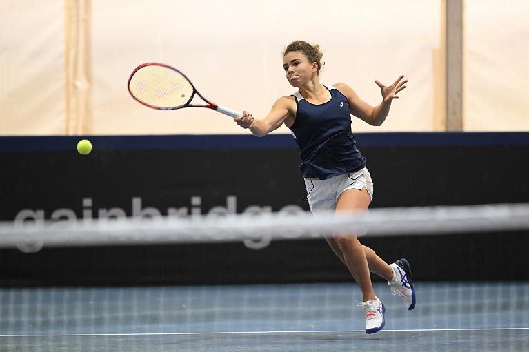 Jasmine Paolini in allenamento alle Billie Jean King Cup Finals (Tullio Puglia/FITP)