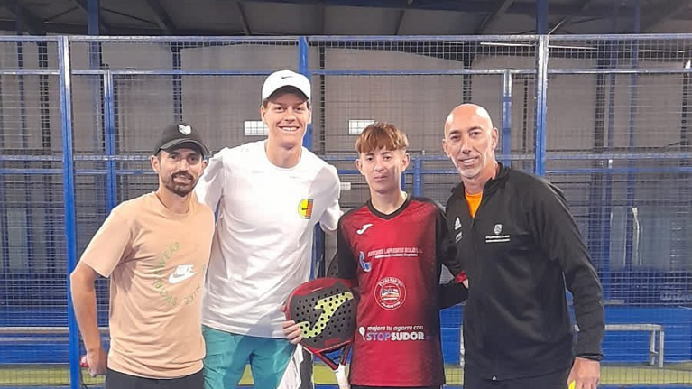 Jannik Sinner al Bela Padel Centro di Alicante