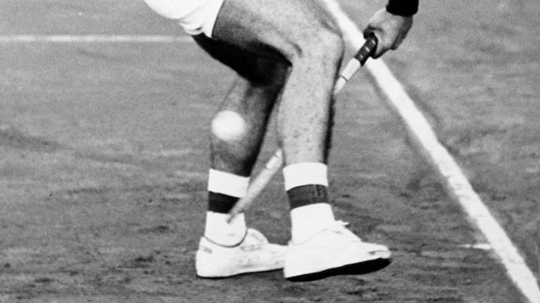 Un dettaglio di Guillermo Vilas che esegue la