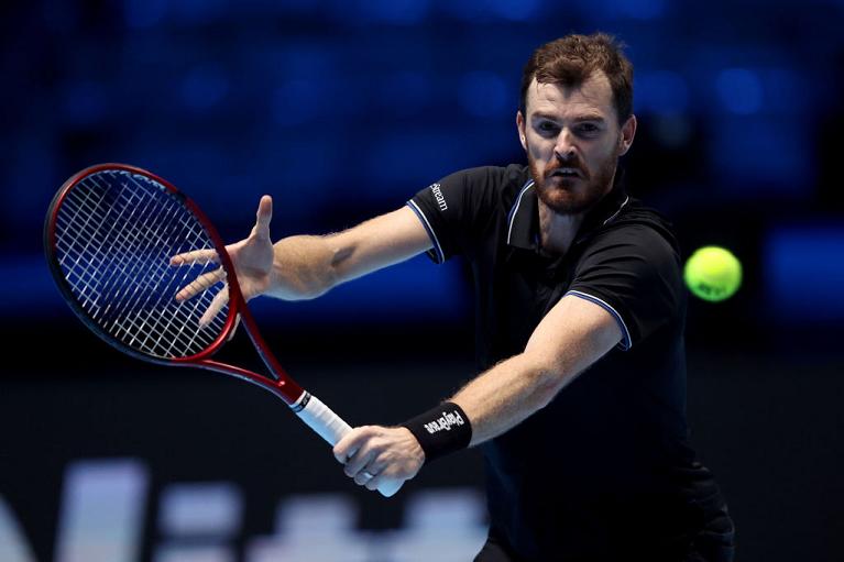 Jamie Murray in azione alle Nitto ATP Finals 2021 a Torino (Getty Images)