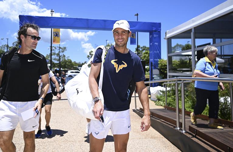 L'arrivo di Rafa Nadal a Brisbane (Rafa Nadal X Account)