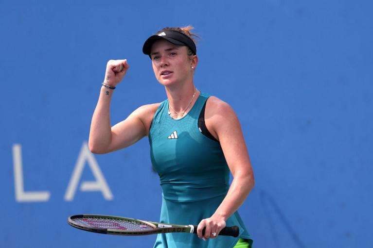 Elina Svitolina esulta (foto Getty Images)