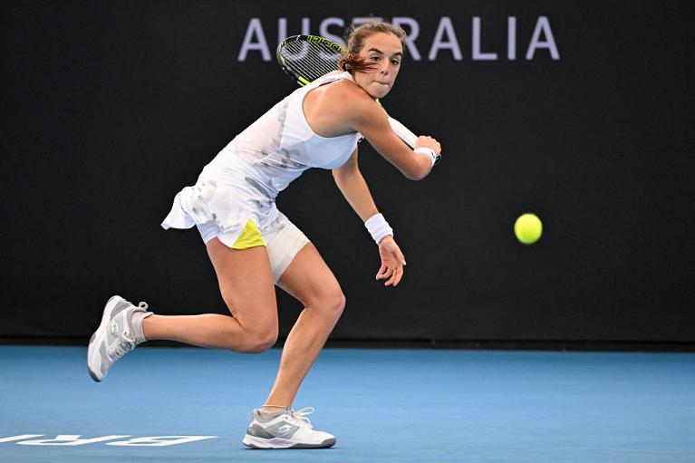 Lucia Bronzetti in azione a Brisbane (Getty Images)