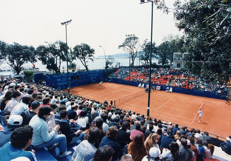 Un'immagine della finale del Challenger di Napoli del 1996 (Foto FITP)