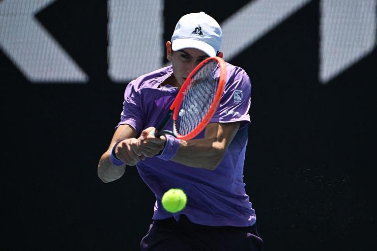 Matteo Arnaldi in azione all'Australian Open (Getty Images)