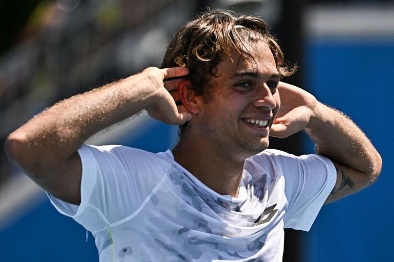 Australian Open 2024, un'esultanza di Flavio Cobolli (Getty Images)