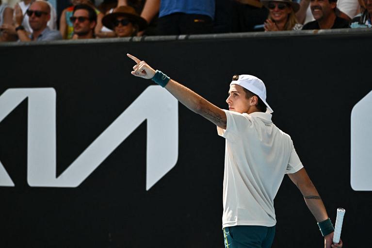 Australian Open, l'esultanza di Arthur Cazaux (Getty Images)