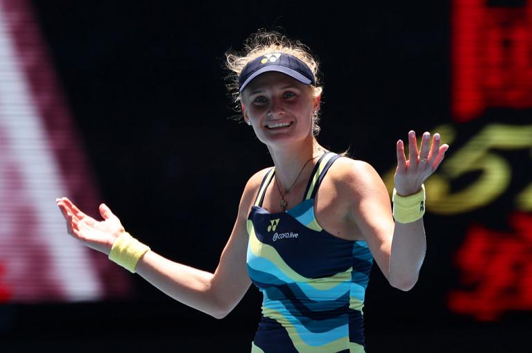 La gioia di Dayana Yastremska all'Australian Open (Getty Images)