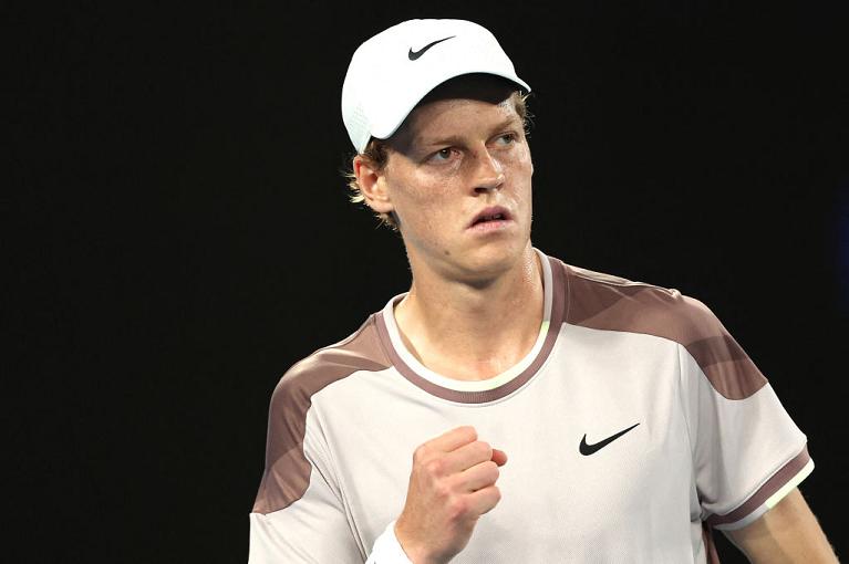 L'esultanza di Jannik Sinner all'Australian Open (Getty Images)