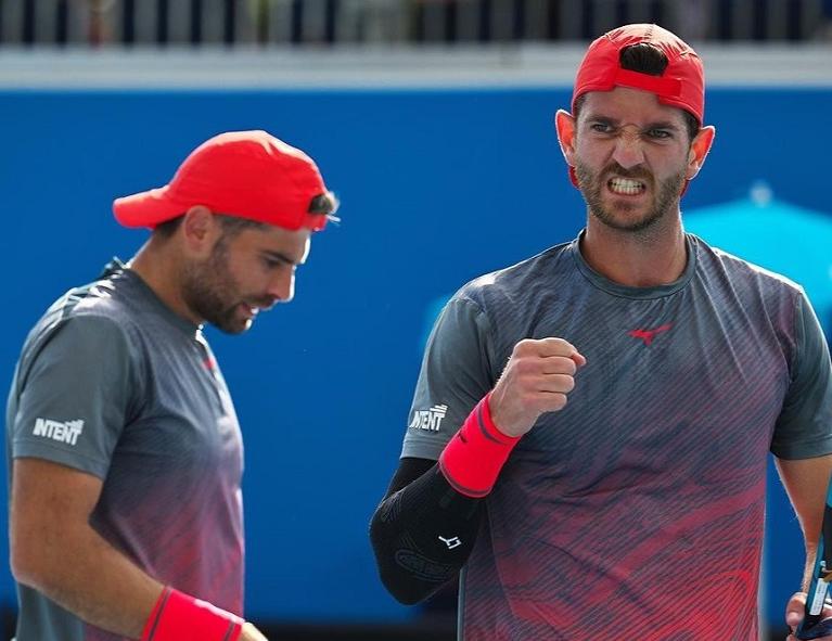 Simone Bolelli e Andrea Vavassori esultano